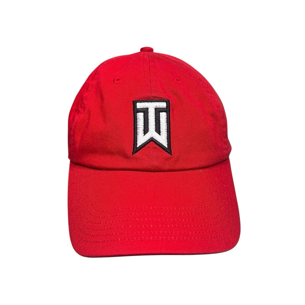 Tiger Woods Nike Red Golf Hat Buick Adjustable Strapback Signature New